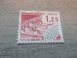 Fort De Salses (Pyrénées-orientales) - Yt Préo 175 - Val 1f.25 - Rouge - Oblitéré - Année 1982 - - 1964-1988