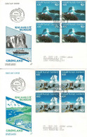 Greenland  1991;  Tourism - Nordic Joint Issues (Norden); Set Of 2 In Block Of 4 On FDC (Populær Filateli). - FDC