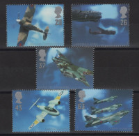 Grande Bretagne - N°1967 à 1971 - Avions - ** Neuf Sans Charniere - Cote 10€ - Unused Stamps