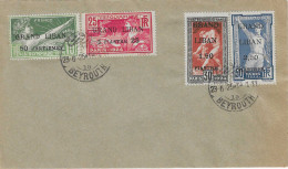 1925 Jeux Olympiques De Paris 1924: Série Surchargée Grand Liban N° Yvert 18/22 Sur Lettre Entière (non Voyagée) - Sommer 1924: Paris