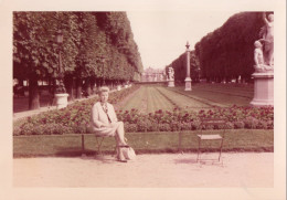 PHOTO ORIGINALE AL 1 - FORMAT 12.8 X 9 - PARIS - JARDINS DU LUXEMBOURG - 1963 - Places