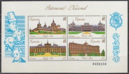 SPANIEN Block 35, Postfrisch **, Nationales Kulturerbe (I) – Königsschlösser, 1989 - Blocks & Kleinbögen