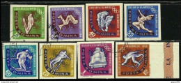 ● ROMANIA 1964 ֍ OLIMPIADI ● N. 1984 / 91 Usati ● NON DENT. ️● Serie Completa ️● Cat. ? € ️● Lotto N. 817 ️● - Used Stamps