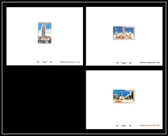 0350 Epreuve De Luxe Deluxe Proof Sénégal N°242/244 Mosquée église Church Islam - Churches & Cathedrals