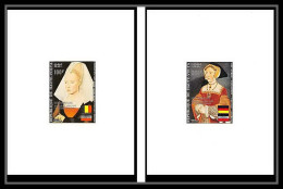 0260 Epreuve De Luxe Deluxe Proof Haute Volta Poste Aerienne PA N°162/163 Sécheresse Van Der Weyden Tableau (Painting) - Obervolta (1958-1984)