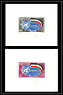 0225 Epreuve De Luxe Deluxe Proof Haute Volta Poste Aerienne PA N°5/6 Onu (uno United Nations Nations Unies) Signes - Obervolta (1958-1984)