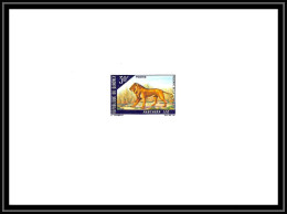 0204 Epreuve De Luxe Deluxe Proof Dahomey N°267 Lion - Raubkatzen