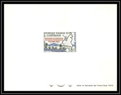 0132 Epreuve De Luxe Deluxe Proof Cameroun N°356 Carte Anniversaire De La Réunification - Camerun (1960-...)