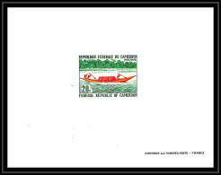 0082 Epreuve De Luxe Deluxe Proof Cameroun N°502 PIROGUE Bateau (boat SHIP) Canoe - Schiffe