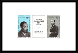 0060 Bloc Non Dentelé Imperf ** MNH Collectif Proof Cameroun Poste Aerienne PA N°123/127 Martin Luther King - Cameroon (1960-...)