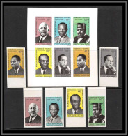 0059a Epreuve De Luxe Deluxe Proof Collective Cameroun PA N°138/183 Ecrivains Noir (black Writer) Non Dentelé Imperf ** - Cameroun (1960-...)