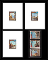 0075a Epreuve De Luxe Deluxe Proof Cameroun Poste Aerienne PA N°197/199 Unesco Venise (venice) Tableau (Painting) - Kamerun (1960-...)