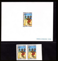 0036 Epreuve De Luxe Deluxe Proof Cameroun N°549 Danse (dance) + Paire Non Dentelé Imperf ** MNH - Kamerun (1960-...)