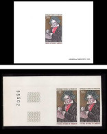 0034b Epreuve De Luxe Deluxe Proof Cameroun N°168 Ludwig Van Beethoven Musique Music Non Dentelé Imperf ** MNH - Musique