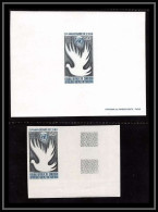 0027aEpreuve De Luxe Deluxe Proof Cameroun N°159 Onu (uno Colombe Dove) + Non Dentelé Imperf ** MNH - ONU