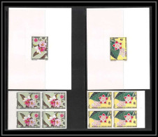 0010a Epreuve De Luxe Deluxe Proof Cameroun N°526/527 Fleurs (flowers) Orchidée Orchid NON DENTELE** Bloc 4 - Camerun (1960-...)