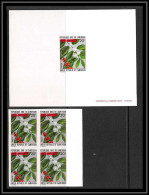 0003a Epreuve De Luxe Deluxe Proof Cameroun N° 539 Café (coffee Tree) + Non Dentelé Imperf ** MNH Bloc 4 - Kamerun (1960-...)