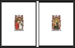 1062 épreuve De Luxe / Deluxe Proof Togo PA N° 211/212 Noël Christmas Tableau (tableaux Painting) - Religieux