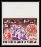 0967b - Mauritanie (Mauritania) N° 310 50è Interpol Police Non Dentelé Imperf ** MNH  - Polizia – Gendarmeria