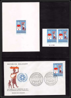 0952 épreuve De Luxe / Deluxe Proof Madagascar - Malagasy N° 541 1974 Année De La Population Non Dentelé ** MNH (Imperf - Madagaskar (1960-...)