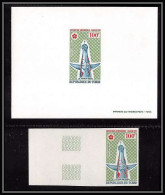 0692 Epreuve De Luxe Deluxe Proof Tchad Poste Aerienne PA N°70 Exposition Universelle Osaka + Non Dentelé Imperf ** MNH - Tschad (1960-...)