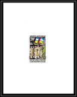 0653 Epreuve De Luxe Deluxe Proof Centrafrique (centrafricaine) N°26 Armée Army Drapeau FLAG - Militaria