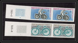 0610b Congo Cycle Velo (Cycling) 2 Paires Valeurs Non Dentelé Imperf ** MNH - Wielrennen