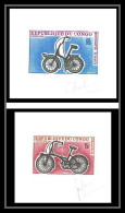 0610 Epreuve De Luxe Deluxe Proof Congo Cycle Velo (Cycling) Signé Petit Format - Wielrennen