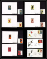 0609a épreuve De Luxe / Deluxe Proof Tchad - N° 291/293 Insectes (insects) + Non Dentelé Imperf ** MNH + Fdc - Autres & Non Classés