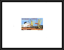 0582 Epreuve De Luxe Deluxe Proof Congo Poste Aerienne PA N°6 Pointe-Noire Embarquement De Grumes Bateau (boat-SHIP) - Ongebruikt