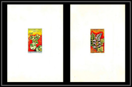 0557 Epreuve De Luxe Deluxe Proof Congo Poste Aerienne PA N°8/9 Fleurs (fleur Flower Flowers) - Neufs
