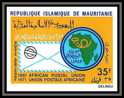 0528c Mauritanie N°116 Upu Upa Union Postale Africaine Non Dentelé ** MNH Imperf 1971 - U.P.U.