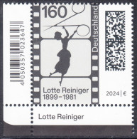 !a! GERMANY 2024 Mi. 3834 MNH SINGLE From Lower Left Corner - 125th Birthday Of Lotte Reiniger - Ongebruikt