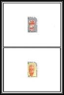 1934 épreuve De Luxe / Deluxe Proof Nouvelle-Calédonie N° 498/499 Coquillages SHELL SHELLS - Ongetande, Proeven & Plaatfouten