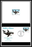 1796 épreuve De Luxe / Deluxe Proof Wallis Et Futuna N° 320 PROTECTION DE LA NATURE EPAULARD ORCINA ORCA 1984 FDC - Other & Unclassified