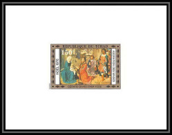 1620 épreuve De Luxe / Deluxe Proof Tchad PA N° 191 Tableau (tableaux Painting) Noel 1976 Adoration Des Mages David - Religious