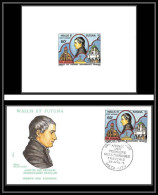 1493 épreuve De Luxe / Deluxe Proof Wallis Et Futuna PA N° 82 MISSIONAIRE BATAILLON Fdc Premier Jour  - Cristianesimo