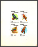 2473 Gabon Gabonaise N°442/445 Oiseaux (birds) Merops Pitta Peli Eurystomina épreuve De Luxe Collective Deluxe Proof  - Sonstige & Ohne Zuordnung