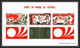 2451 Gabon Gabonaise BF Bloc N°23 World Cup 1974 Munich Football Soccer épreuve De Luxe Deluxe Collective Proof - Gabun (1960-...)