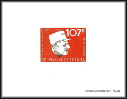2233/ Wallis Et Futuna PA N°48 De Gaulle épreuve De Luxe Deluxe Proof 1973 - Geschnittene, Druckproben Und Abarten