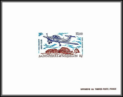 2205/ Saint-Pierre Et Miquelon PA 70 Avion Airplane Piper Tomahawk Aeroclub St Pierre épreuve De Luxe Deluxe Proof 1991 - Non Dentellati, Prove E Varietà