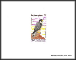 2194/ Saint-Pierre Et Miquelon PA N°76 Faucon Pélerin Falcon Oiseaux (birds) Proof Bloc Gommé ** Mnh 1996 - Non Dentelés, épreuves & Variétés