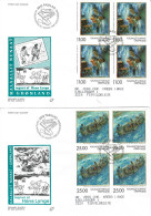 Greenland 1998; Hans Lynge - Paintings; Set Of 2 In Block Of 4 On FDC. (Populær Filateli) - FDC