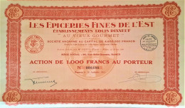 Les Epiceries Fines De L'Est - Etablissements Louis Dixneuf  - "au Vieux Gourmet" (1931) - Altri & Non Classificati