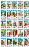 VIGNETTES : 25 Vignettes Du Mexique " Antituberculeux " 1970-1971 De 10 C Chacune. - Fantasie Vignetten