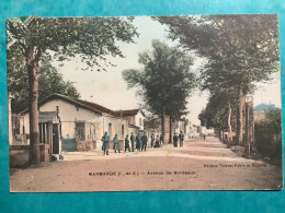 47/ Marmande Carte Colorisee Avenue De Bordeaux - Marmande