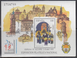 SPANIEN  Block 53, Postfrisch **, EXFILNA '93, Alcaniz, 1993 - Blocs & Feuillets