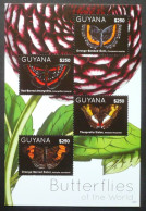 Guyana - 2012 - Butterflies Of The World - Yv 6210/13 - Vlinders