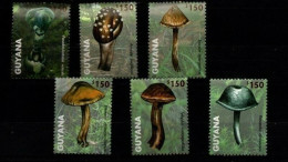 Guyana - 2011 - Mushrooms Of The Caribbean - Yv 6167/72 (from Sheet) - Mushrooms