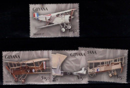 Guyana - 2003 - 100 Years Of Aviation - Yv 5632/35 (form Shet) - Avions